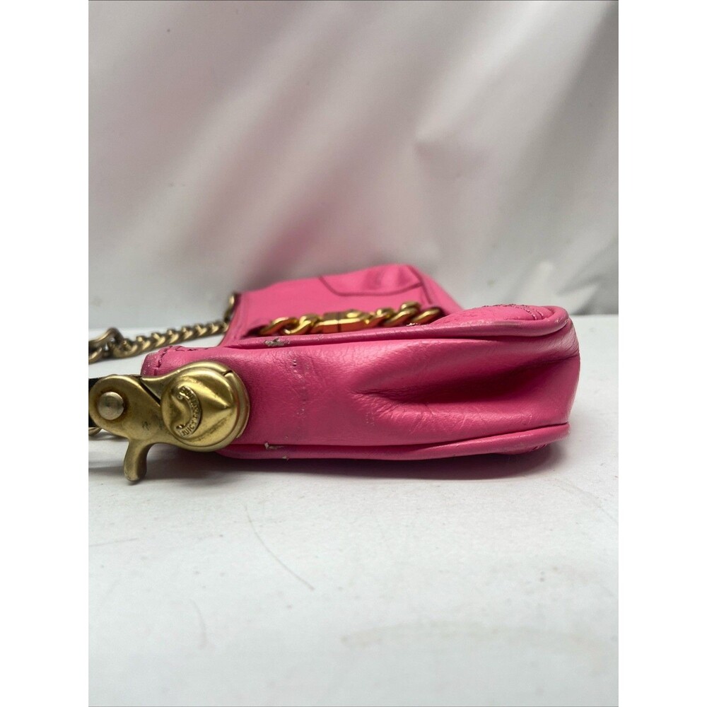Juicy Couture Pink Genuine Leather Baguette / Mini Bag - Picture 16 of 16